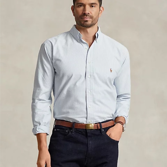 Polo Ralph Lauren Striped Oxford Shirt 4XB - Picture 6 of 7